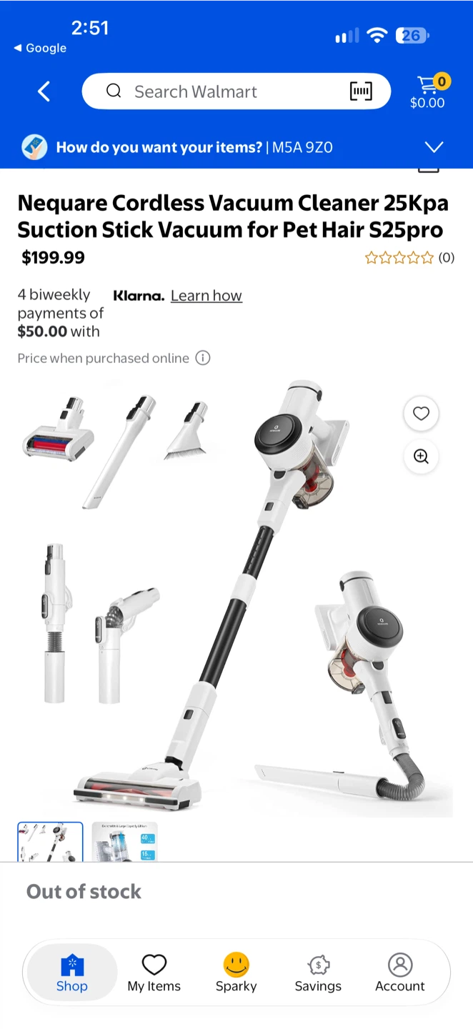 Nequare S25 Cordless Vacuum Cleaner