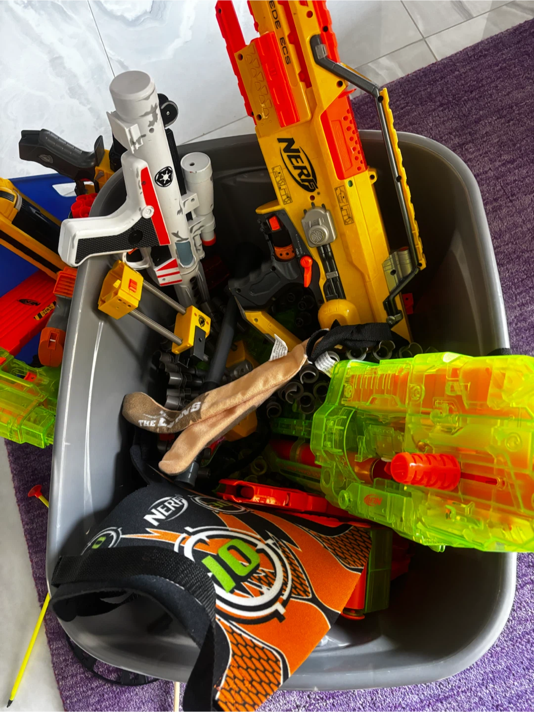 Assorted Nerf Blaster Collection
