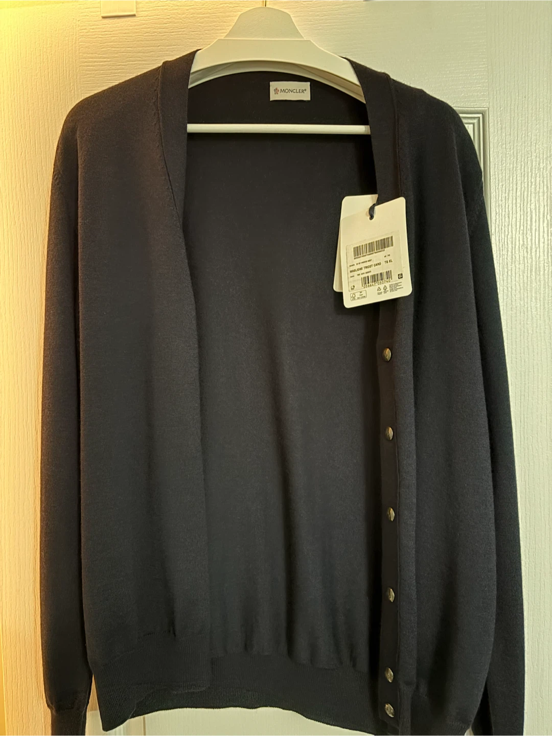 Moncler Maglione Tricot Cardigan Navy Size XL - photo 3