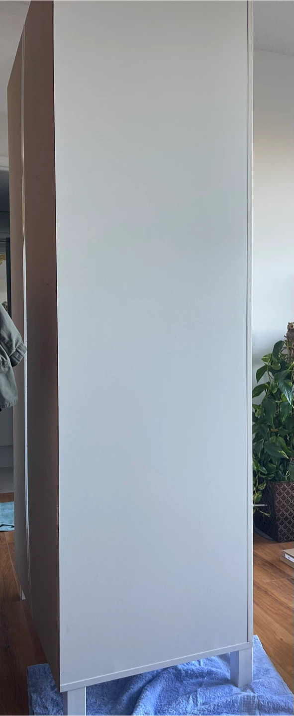 IKEA White Wardrobe with Frosted Glass Doors - photo 3