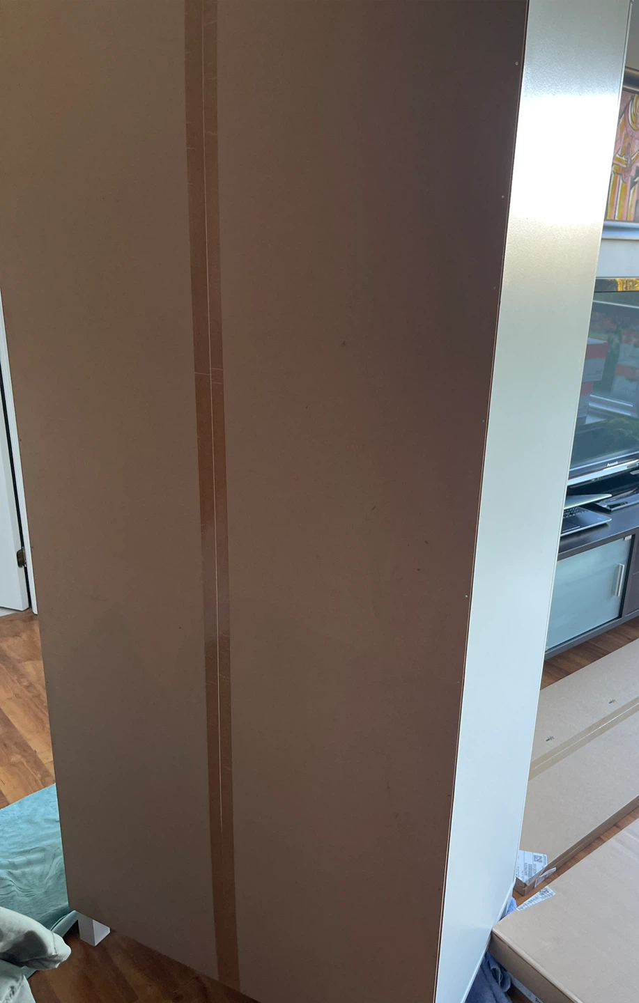 IKEA White Wardrobe with Frosted Glass Doors - photo 4