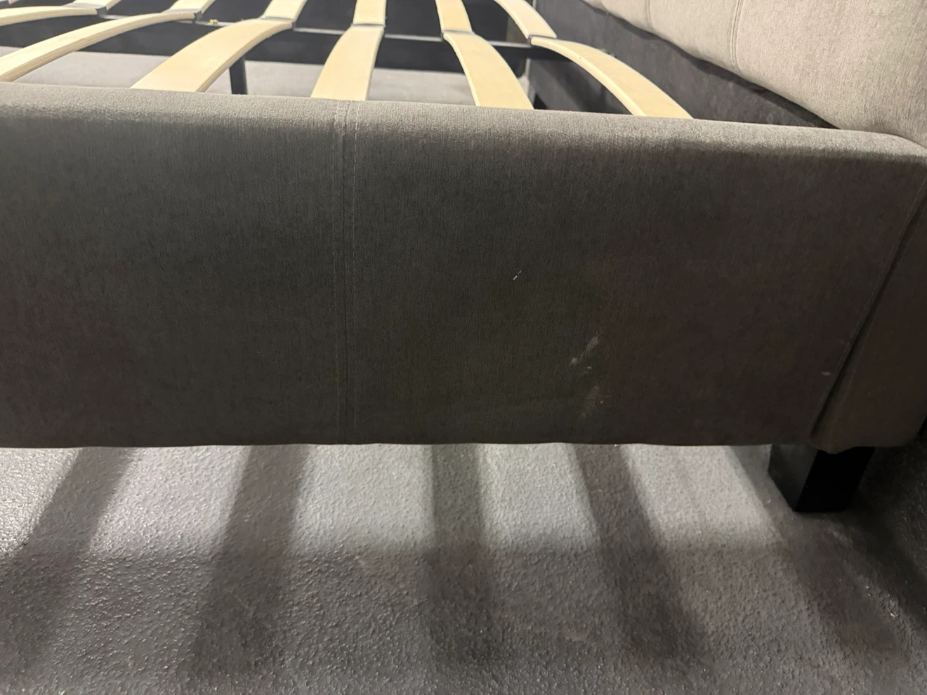Queen Upholstered Platform Bed Frame - photo 3