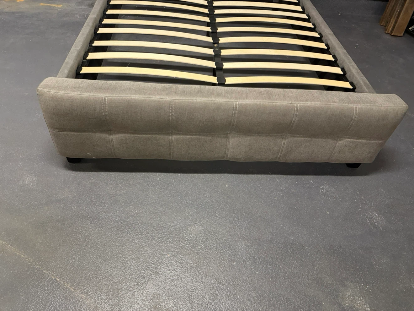 Queen Upholstered Platform Bed Frame - photo 5