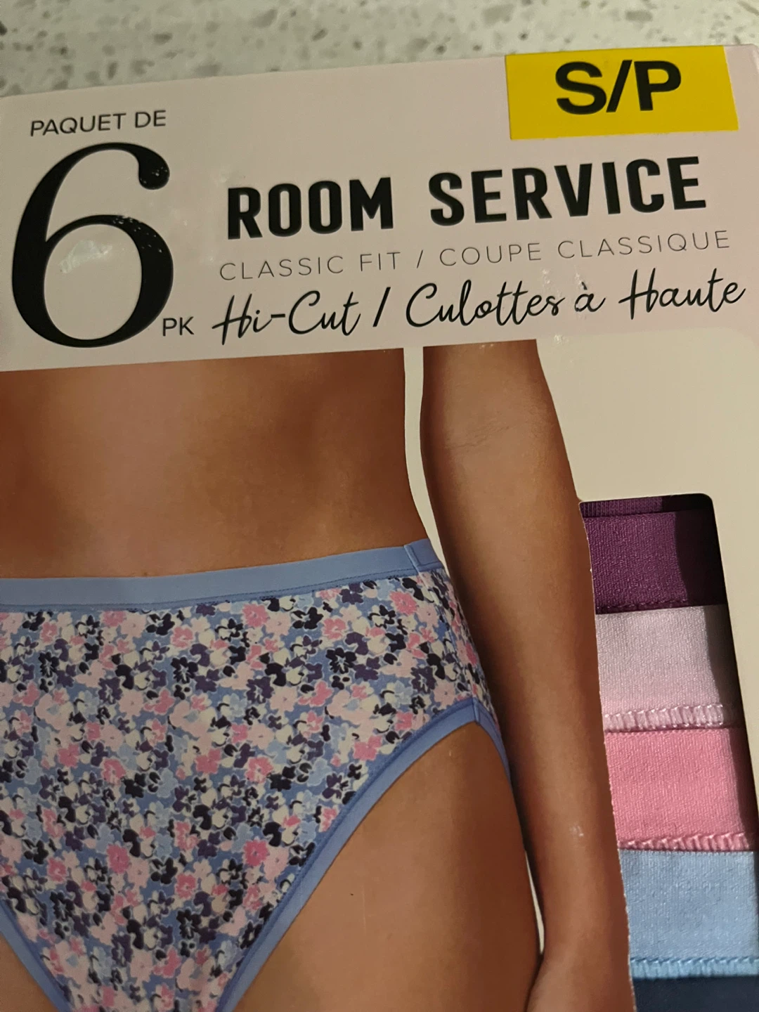 Room Service Hi-Cut Panties 6-Pack - Size Small - photo 2