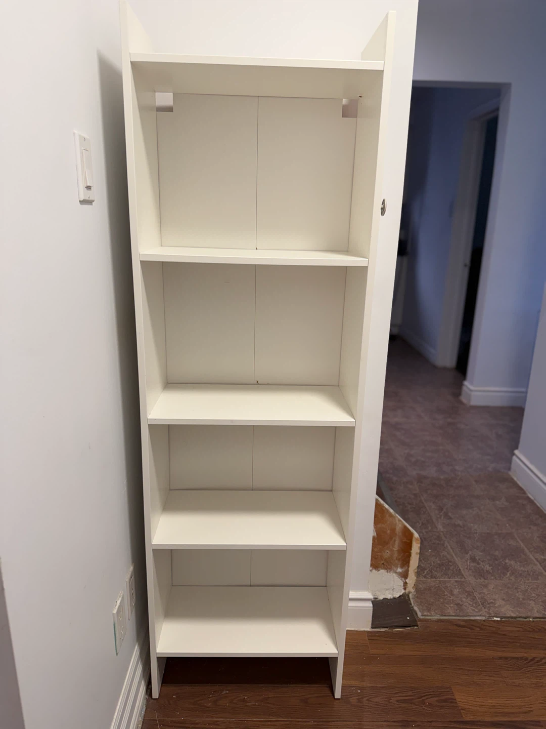 Ikea White Tall Slim Shelving Unit