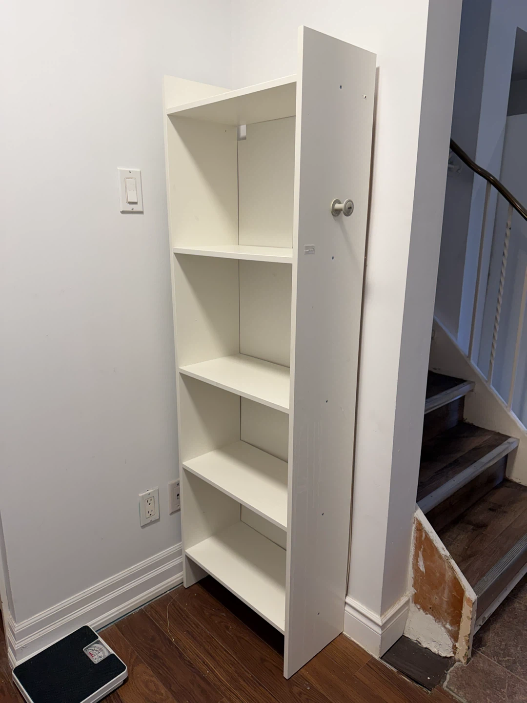 Ikea White Tall Slim Shelving Unit - photo 2