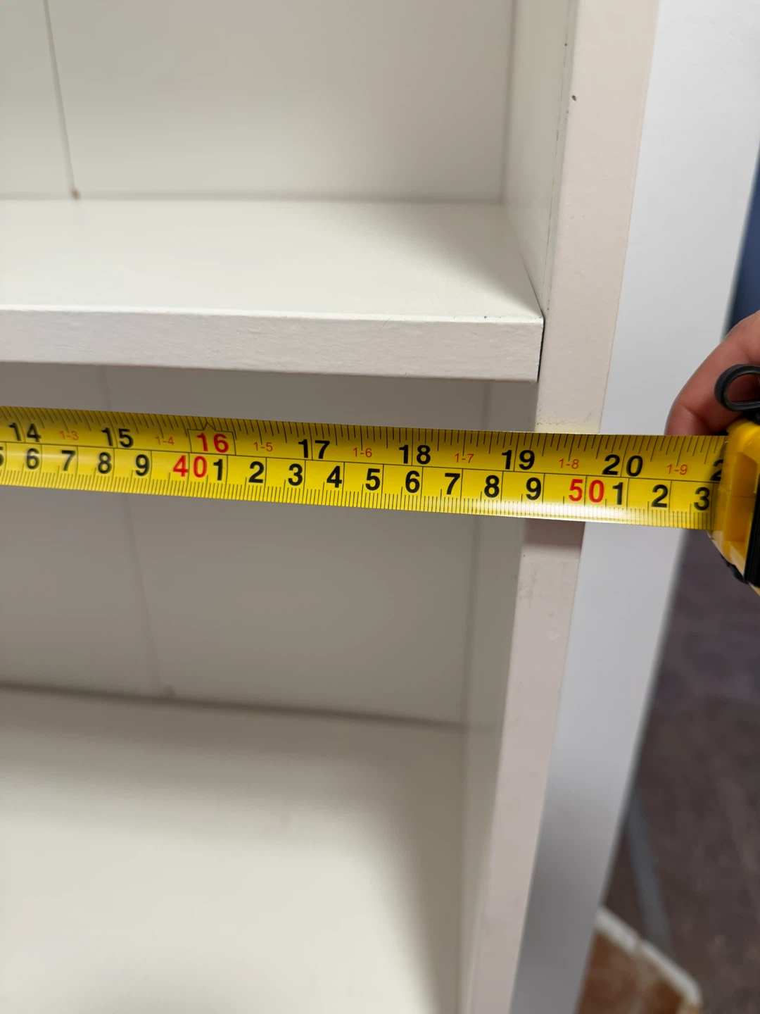Ikea White Tall Slim Shelving Unit - photo 3