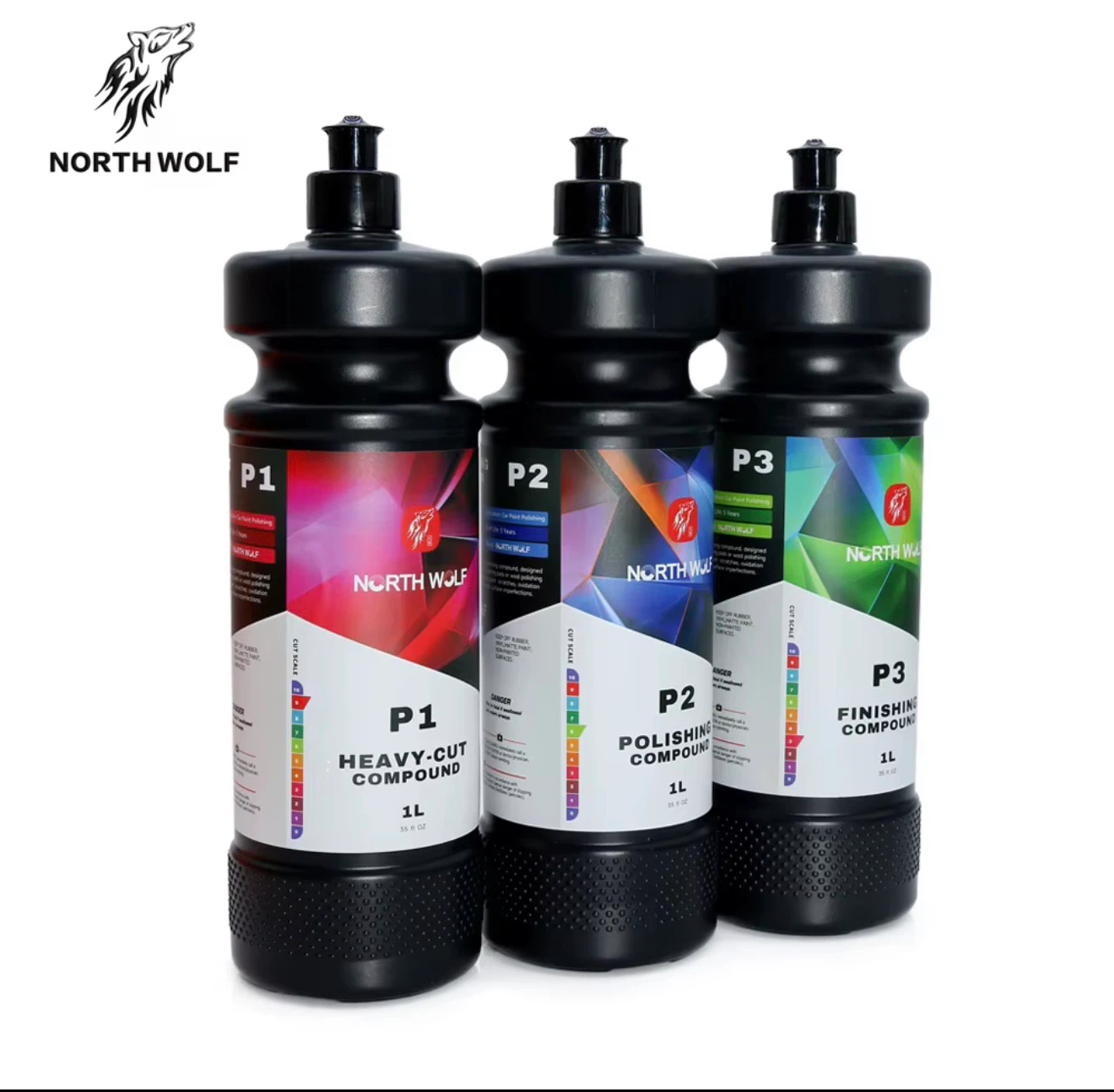 North Wolf Car Polishing Compounds P1 P2 P3
