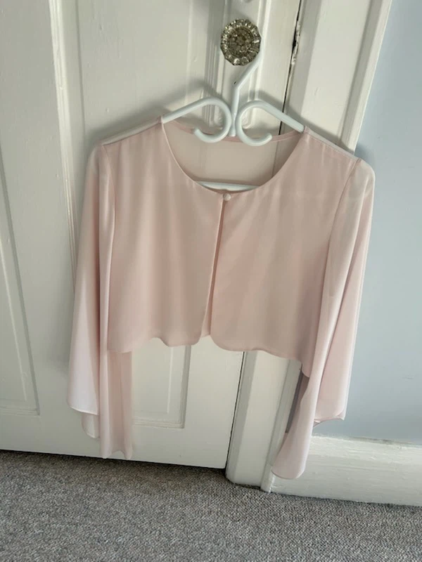 Light Pink Chiffon Bolero Shrug