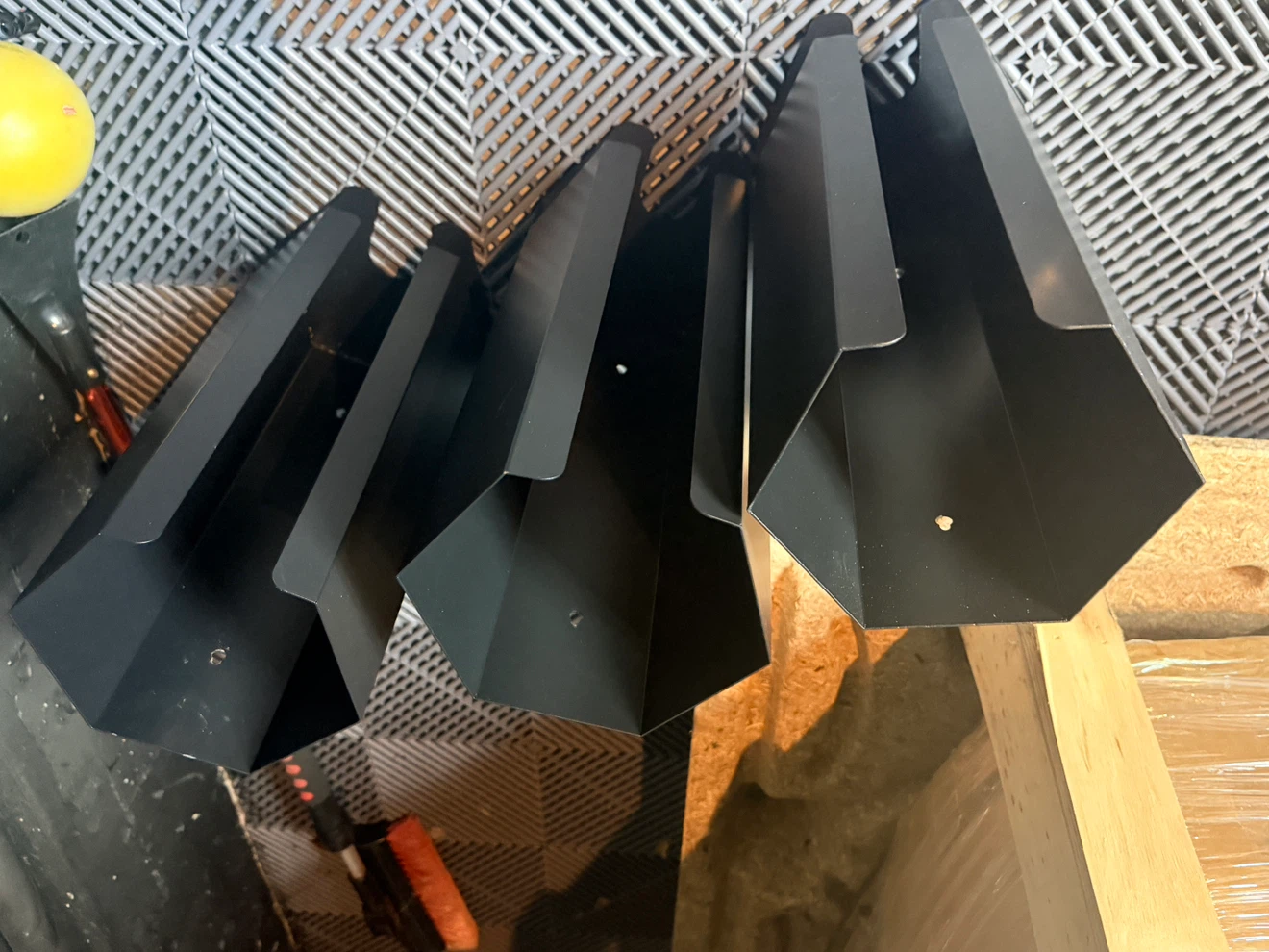 Set of 5 Wall-Mounted Gym Plate Holders