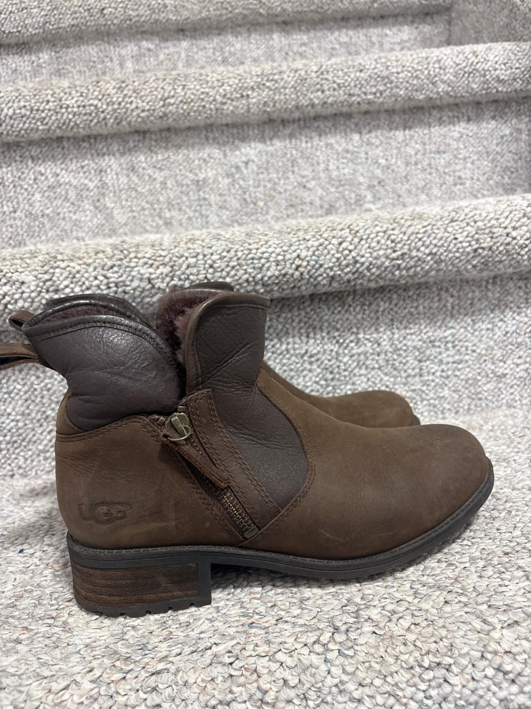 UGG Leather Ankle Boots