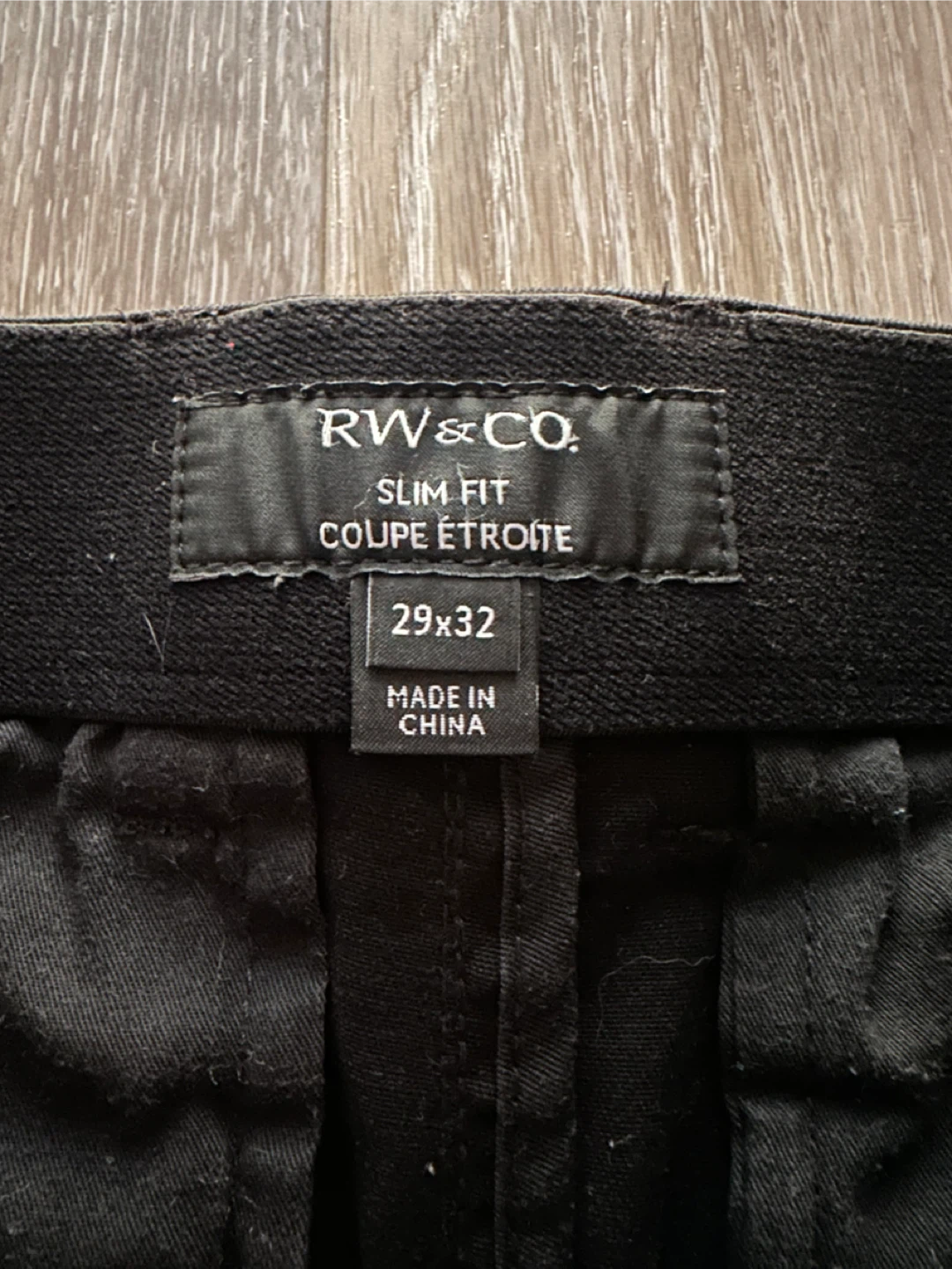 RW&CO. Slim Fit Pants Black 29x32 - photo 2