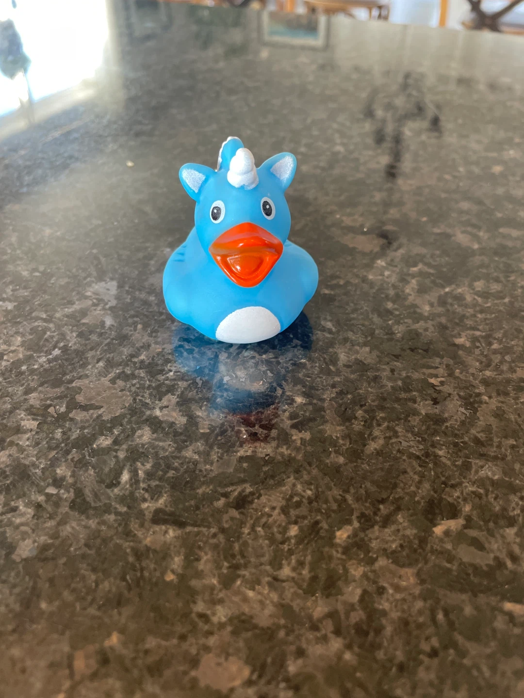 Blue Unicorn Rubber Duck