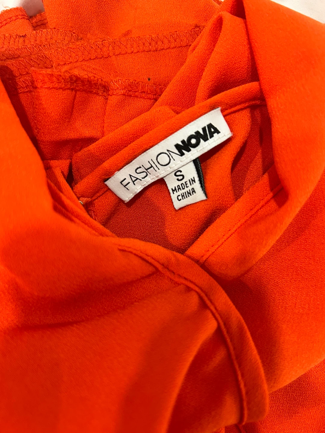 Fashion Nova Orange Ruffle Jumpsuit - photo 5