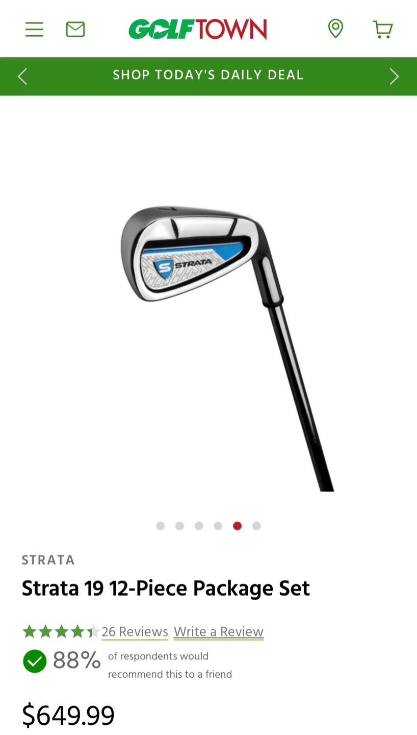 Callaway Strata Men’s Right Hand (Irons 6,7,8,9,P, 5h) Club Set - photo 3
