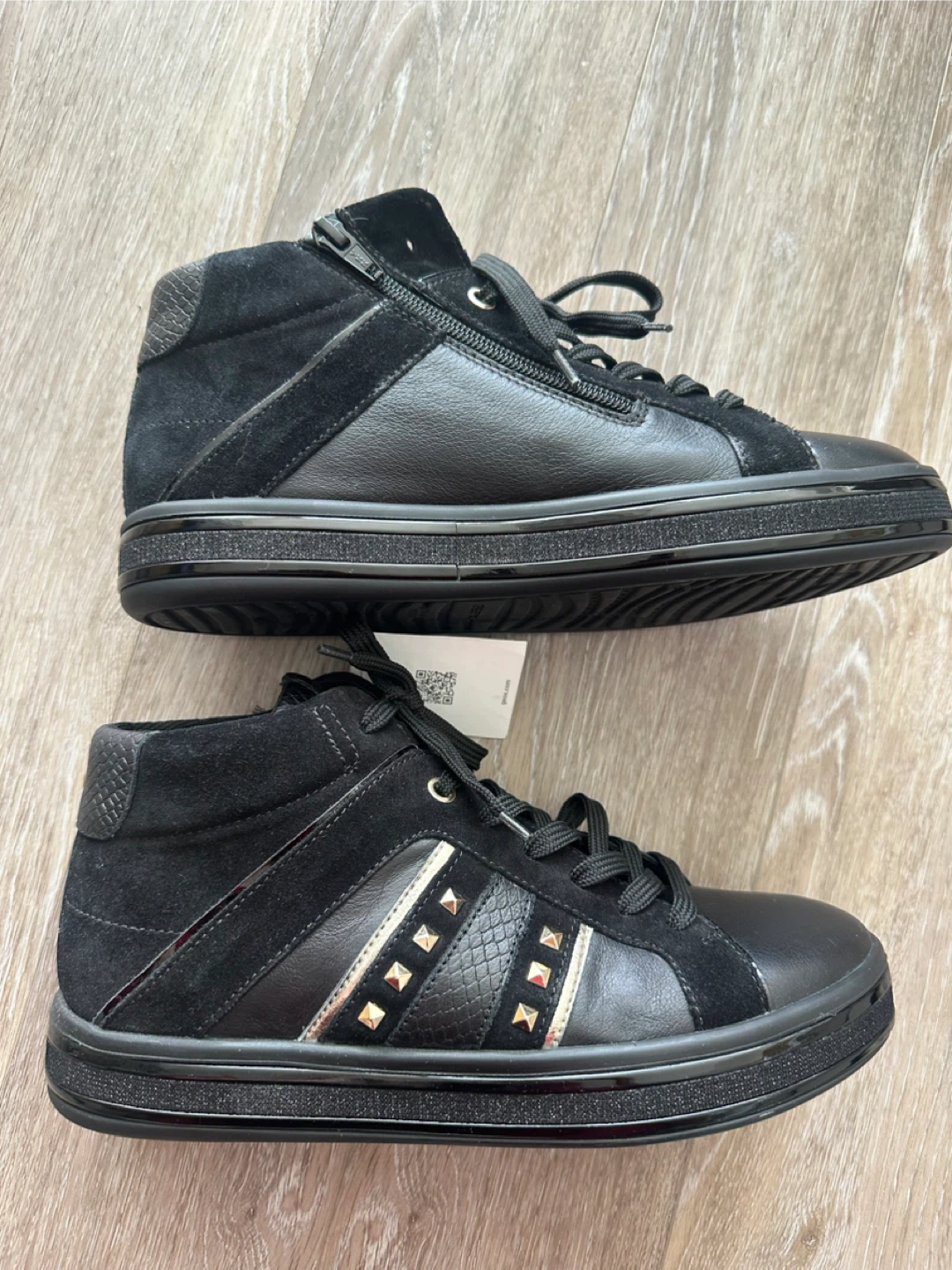 Geox Respira Black High-Top Sneakers - photo 5