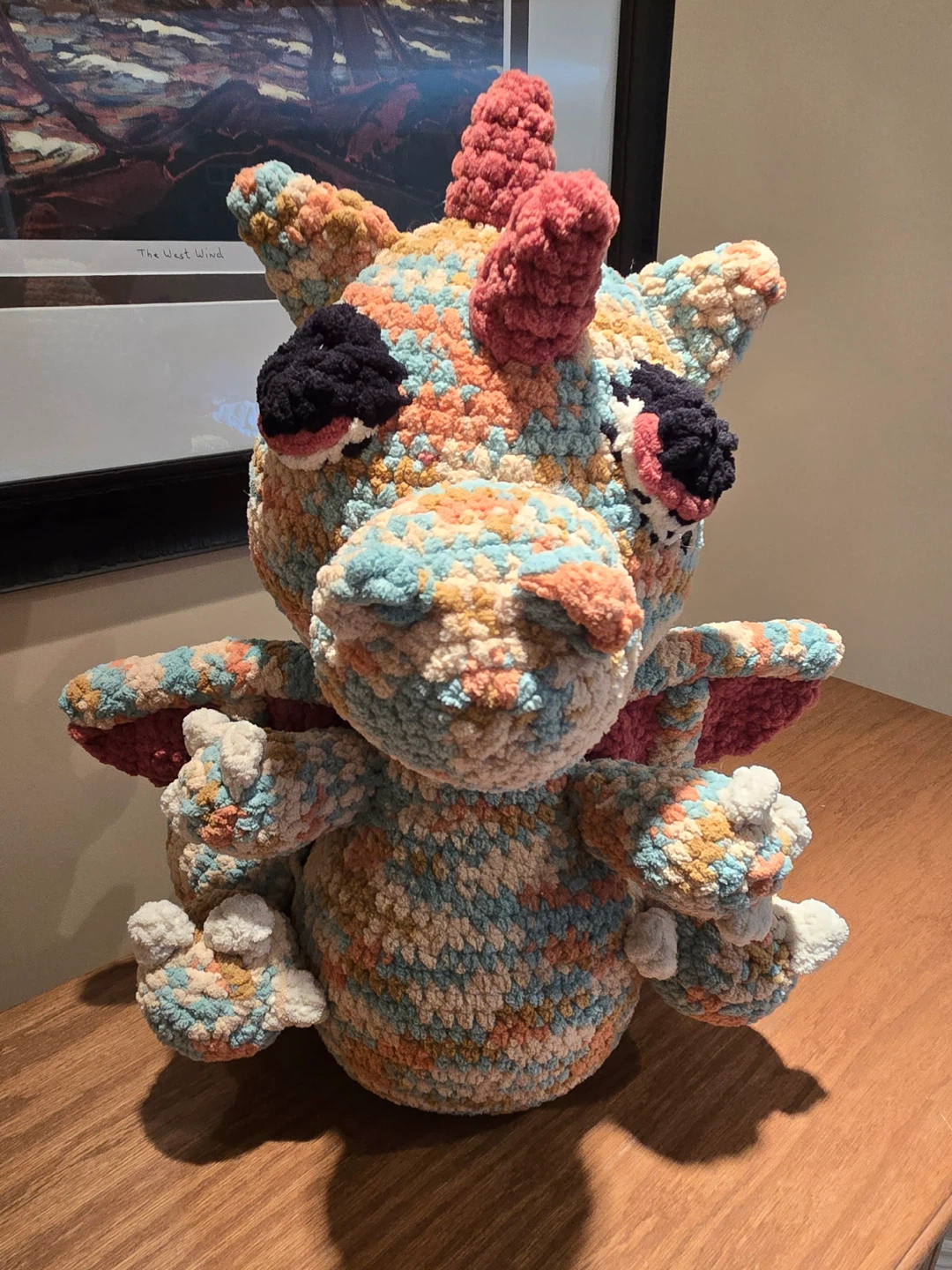 Brand New Weighted Handmade Crochet Dragon Plushie