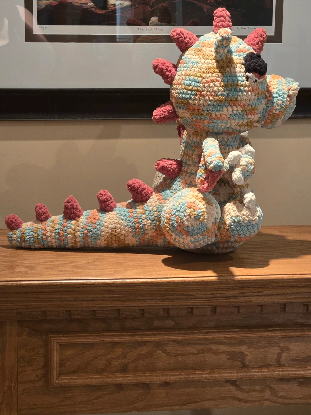 Brand New Weighted Handmade Crochet Dragon Plushie - photo 2