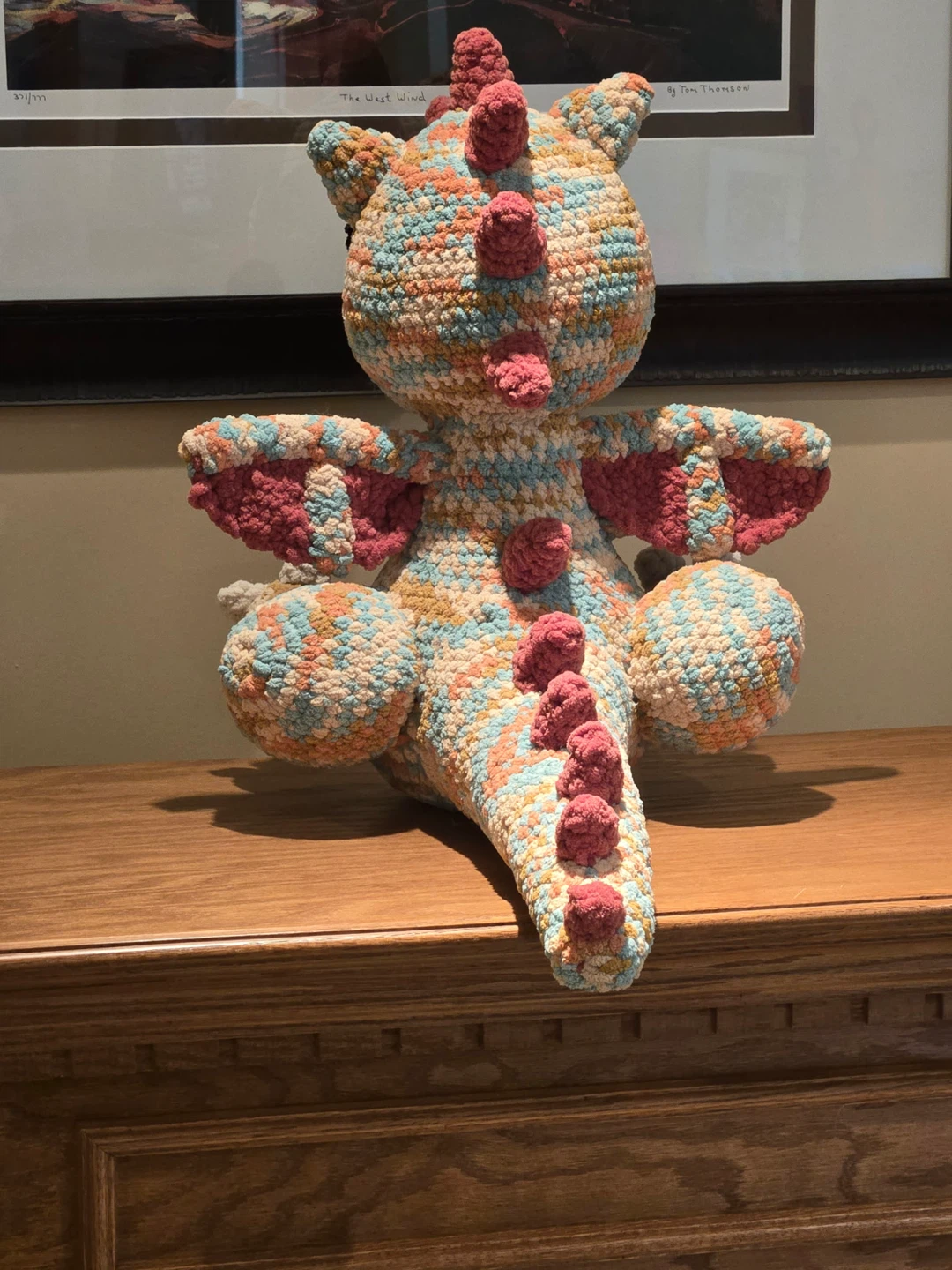 Brand New Weighted Handmade Crochet Dragon Plushie - photo 4