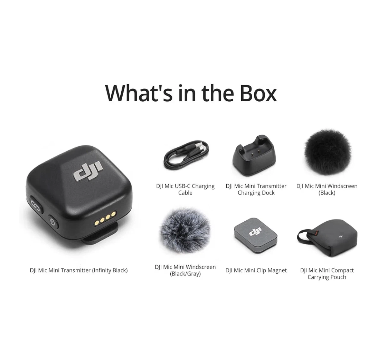 DJI Mic Mini Transmitter Infinity Black set of two