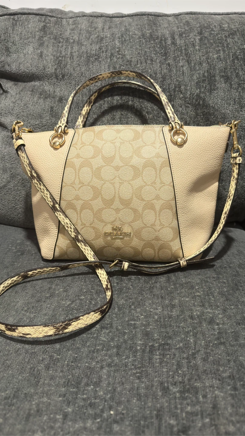 Coach Signature Print Crossbody Bag