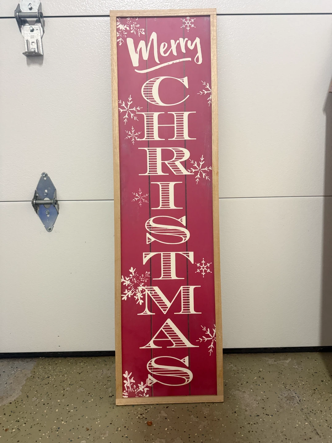 Merry Christmas Wood Porch Signage