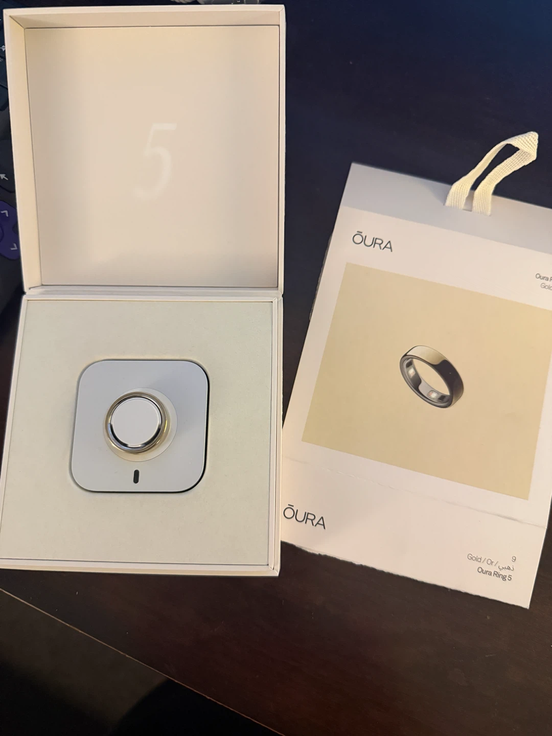 Oura Ring Gen 5 Gold Size 9
