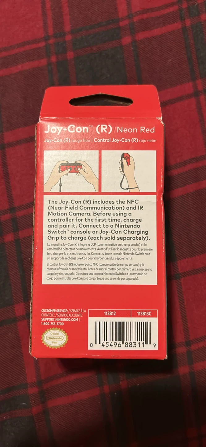 Nintendo Switch Joy-Con (R) Neon Red - photo 2