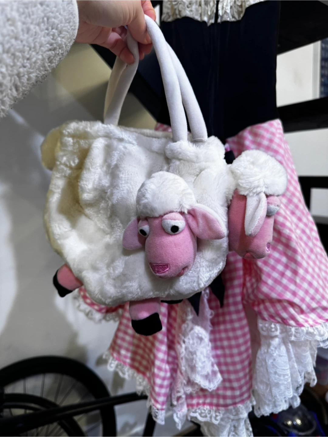 Vintage 2006 - Little Bo Peep Costume with sheep bag and crook - photo 5
