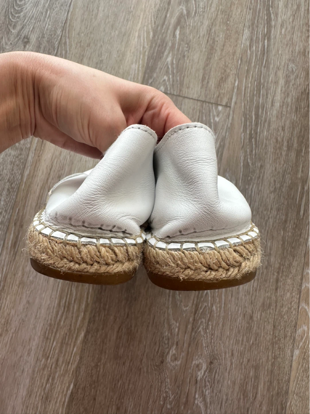 Selected Femme White Leather Espadrilles - photo 5