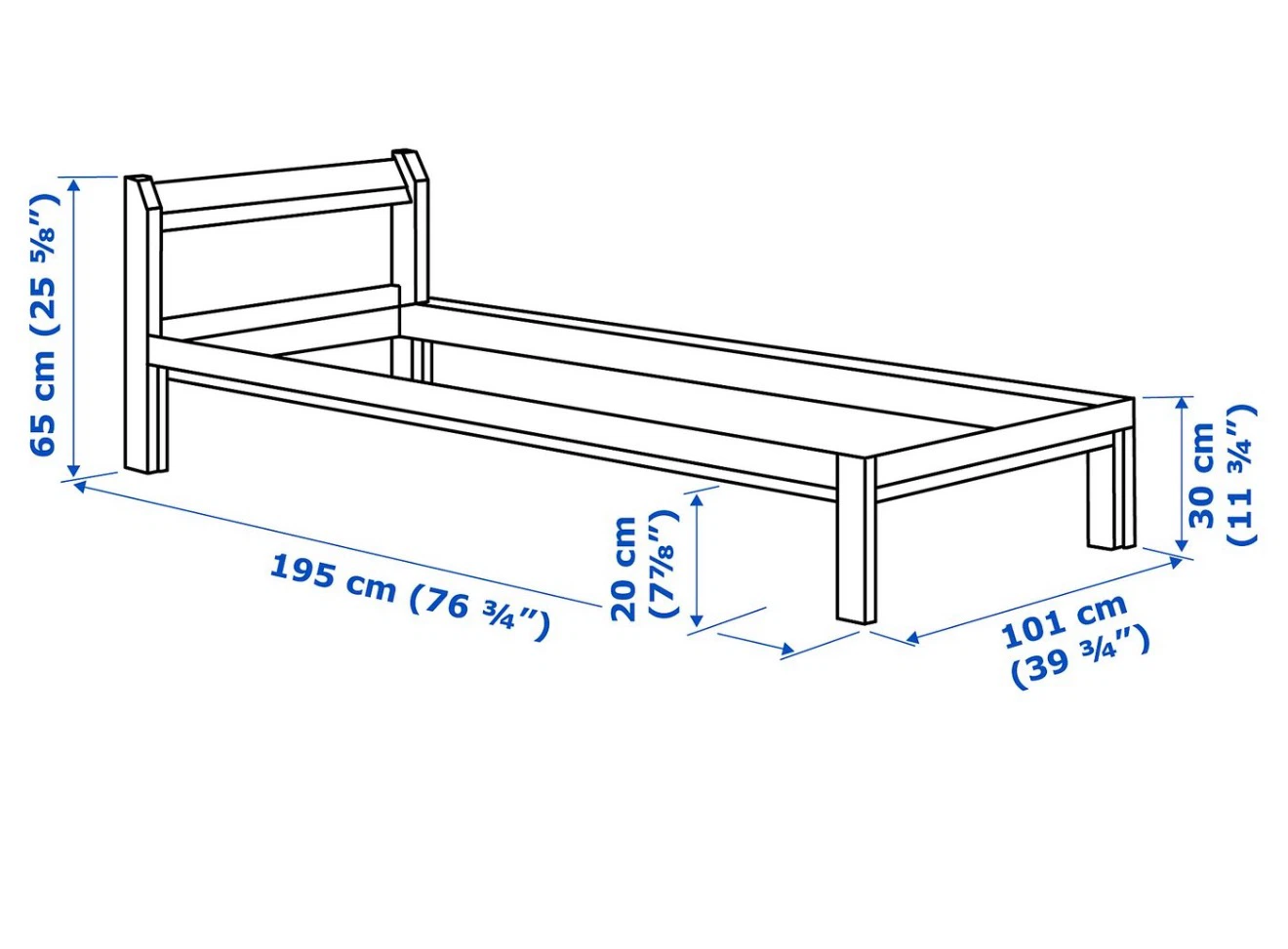 IKEA Tarva  Bed Frame and Mattress - photo 3