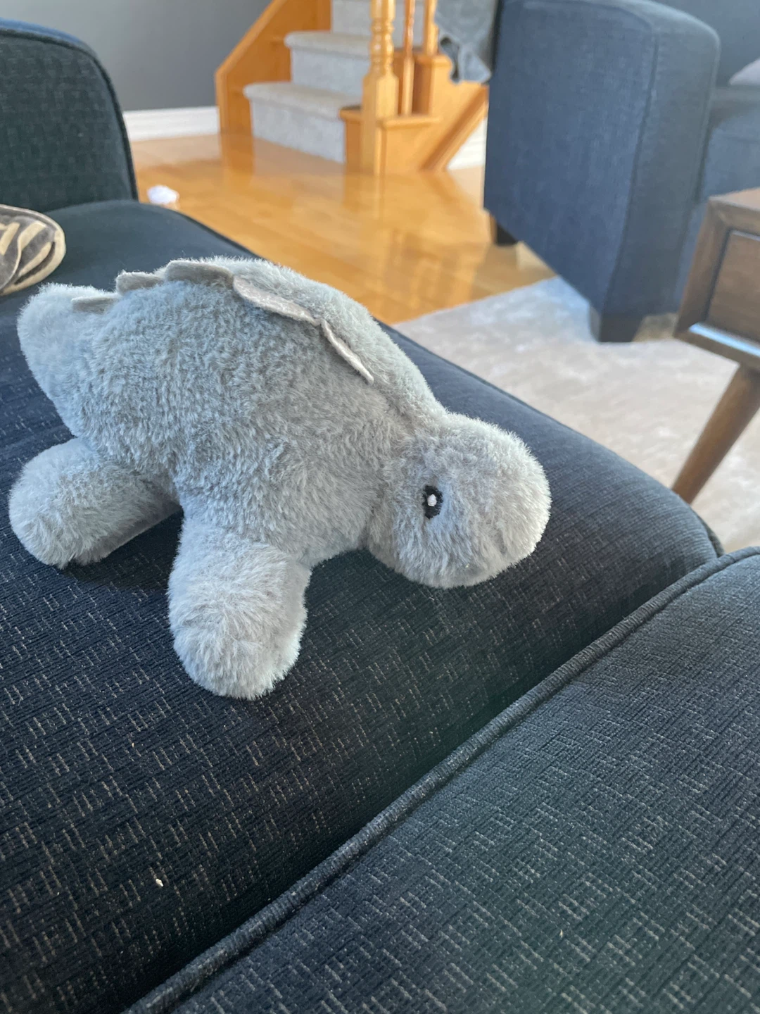 Small Grey Plush Dinosaur - photo 2