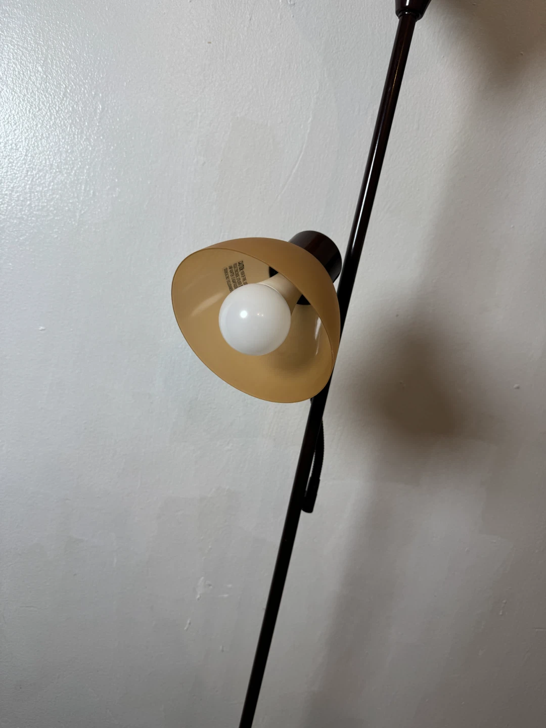 Dual-Head Floor Lamp with Amber Shades - photo 2