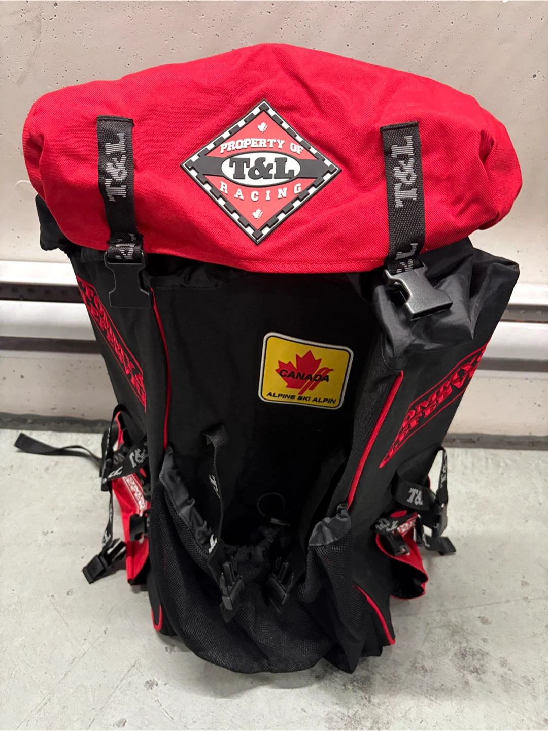 Large T&L Racing Ski Backpack for boots