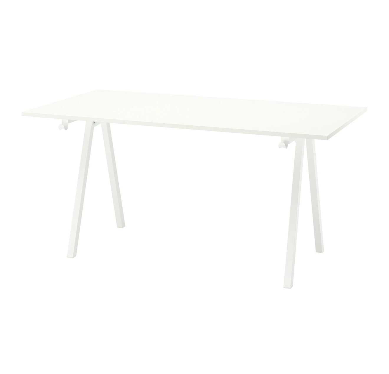 IKEA White Trestle Desk - photo 2