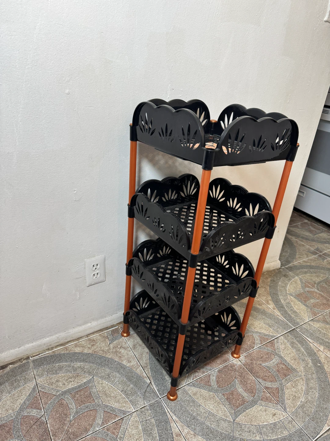 4-Tier Plastic Storage Shelf