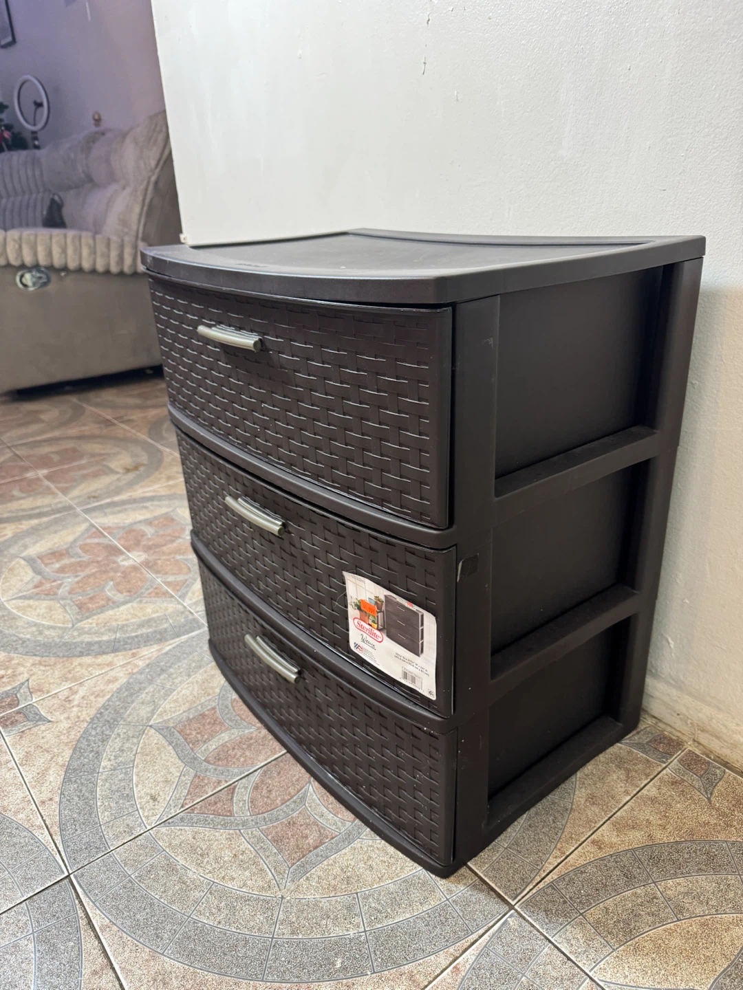 Sterilite Weave 3-Drawer Storage Cart - photo 2