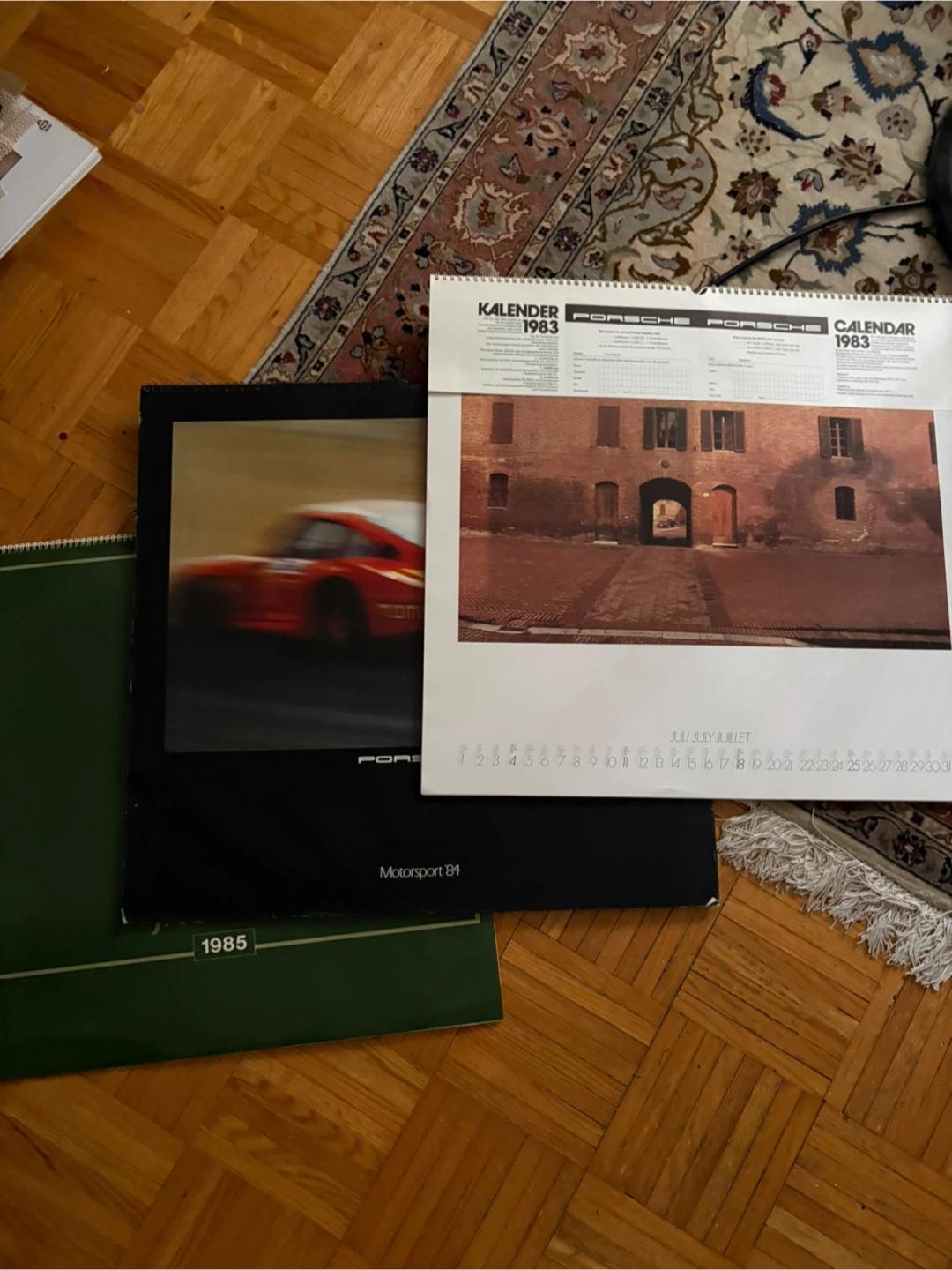 Vintage 1983-1985 Porsche Calendars