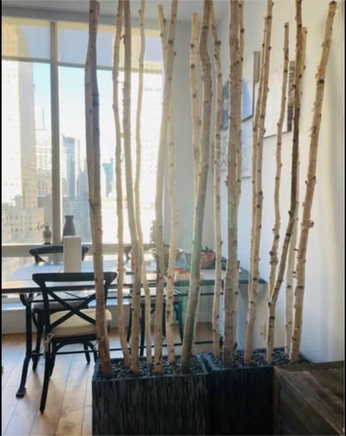 Two Natural Birch Branch Room Divider - photo 3