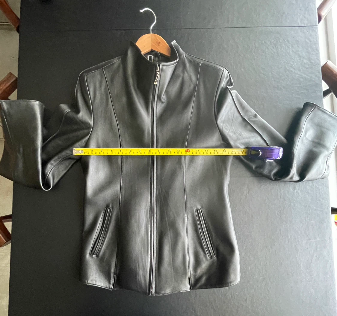 Women Black Leather Jacket - photo 4