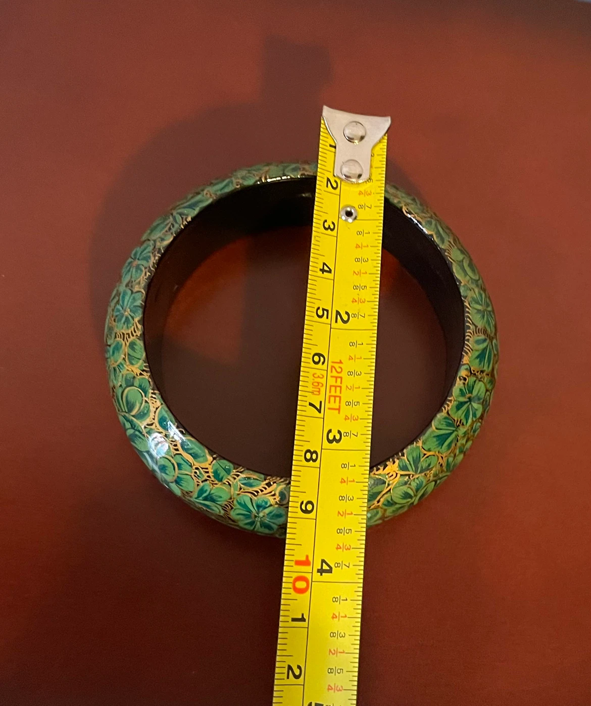 Vintage wooden bangle bracelet - photo 3