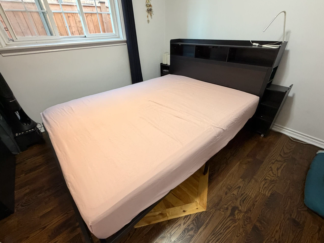 Queen Size LED Bed Frame with Storage