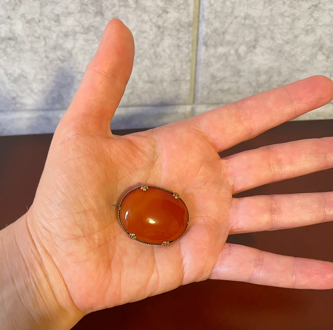 Vintage Agate Brooch - photo 3