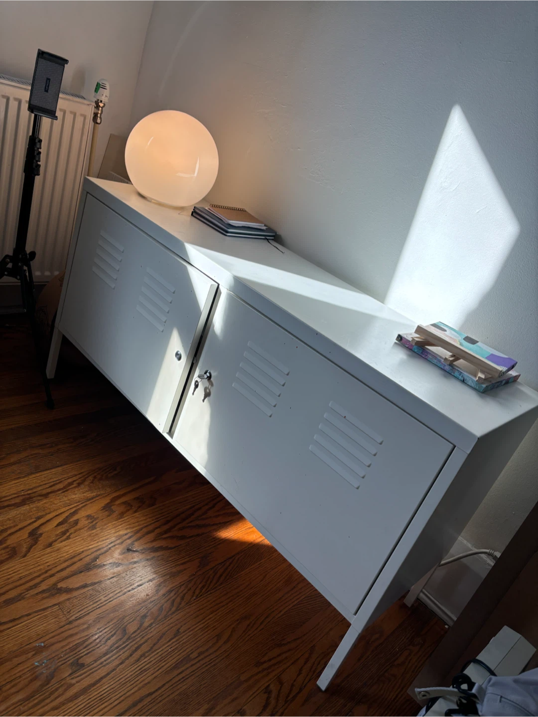 White IKEA PS Locker Cabinet