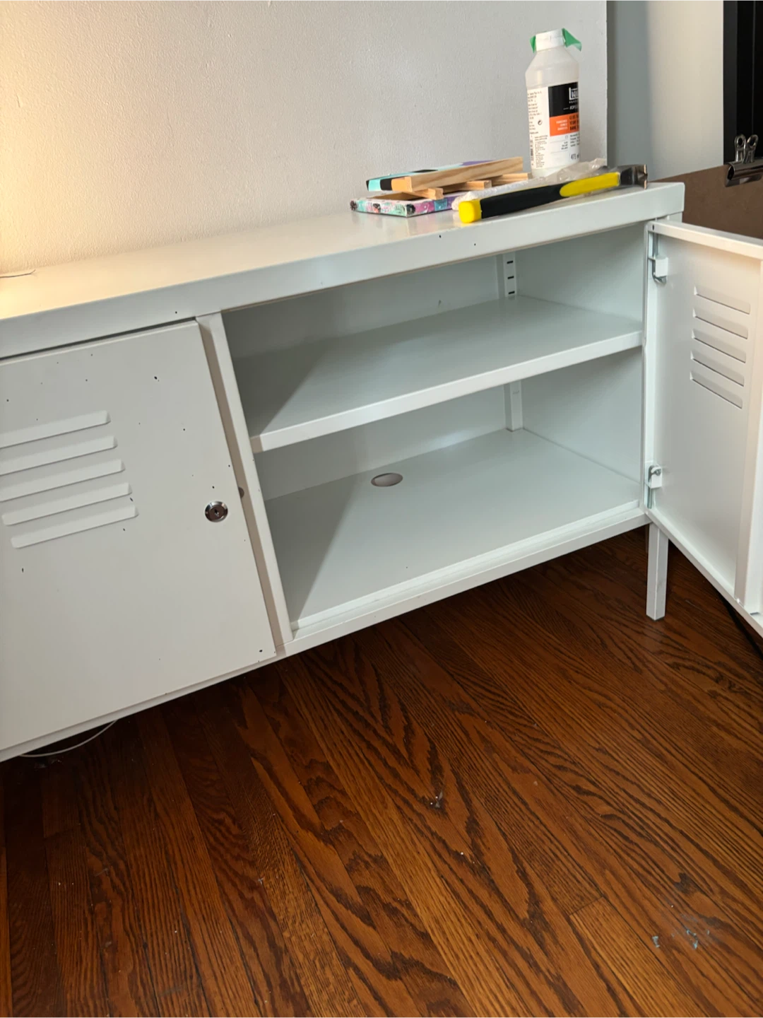 White IKEA PS Locker Cabinet - photo 2