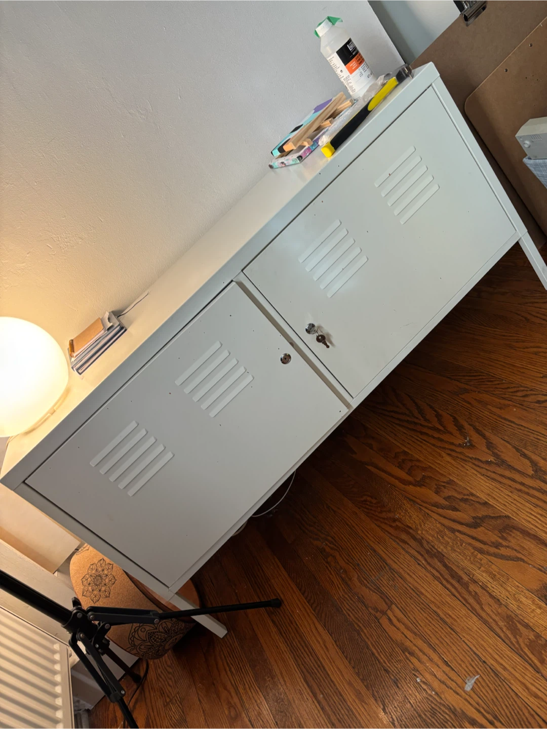 White IKEA PS Locker Cabinet - photo 3