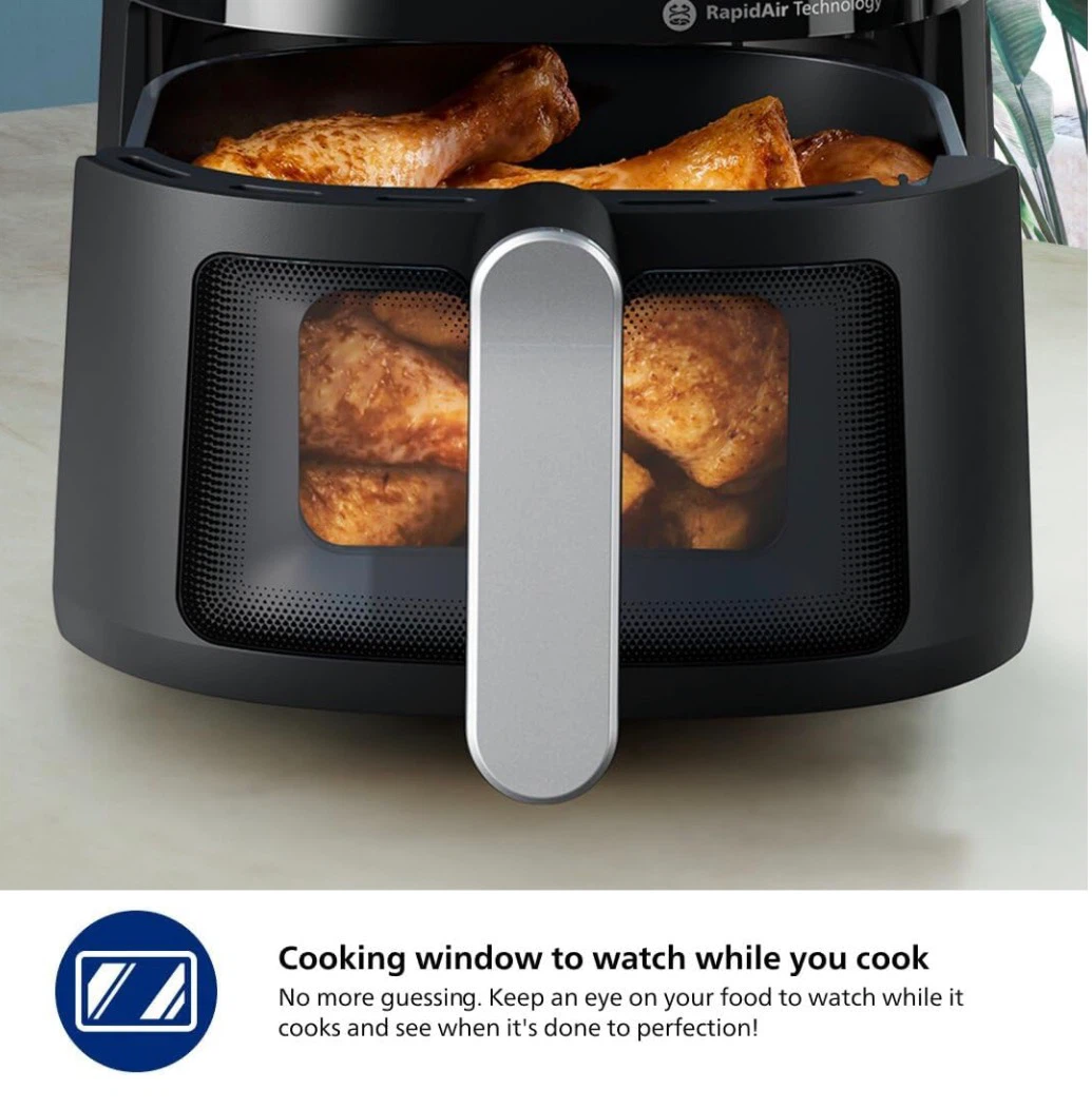 Philips 2000 Series Air Fryer with Window, 6.6 QT, Black - photo 4