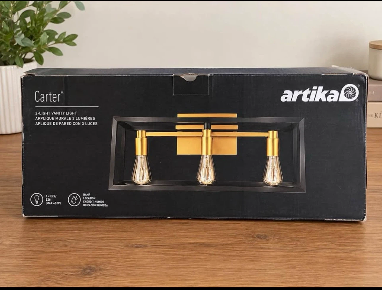 Artika Carter 3-Light Vanity Light