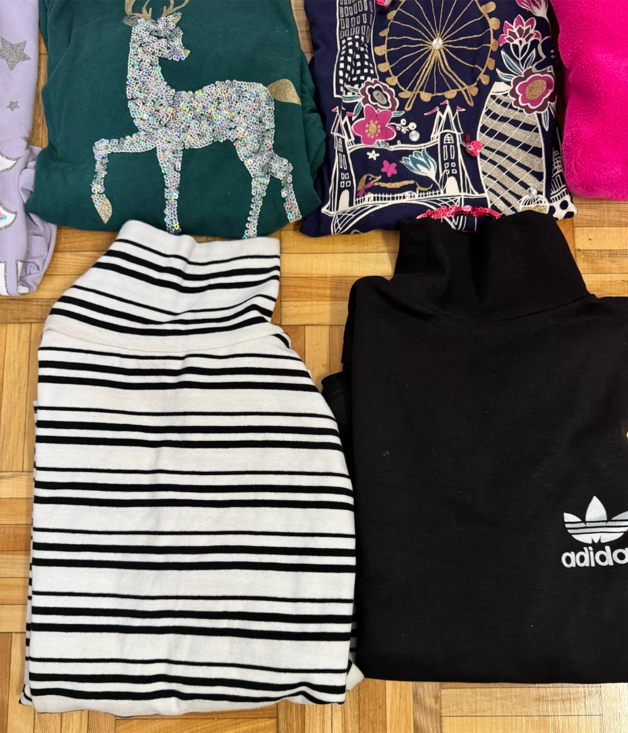 Lot of Girls Long Sleeve Tops; size 10-14 - photo 4