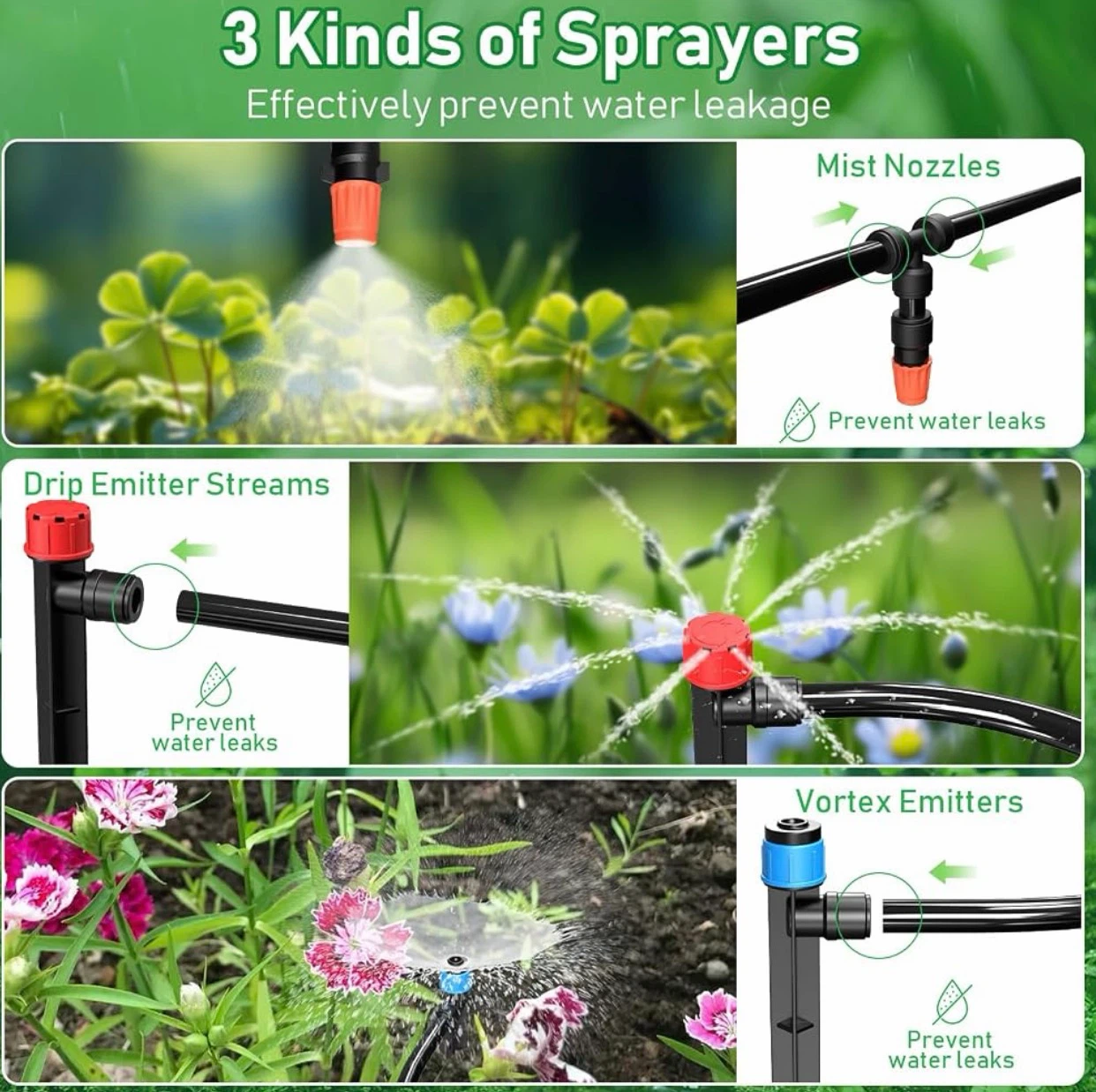 242FT Garden Drip Irrigation Watering System Kit - photo 2